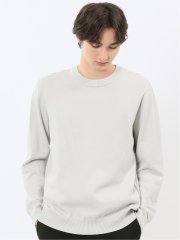 ウォッシャブル ストレッチ 天竺 クルーニット