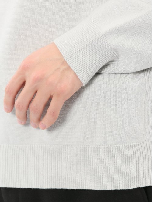 ウォッシャブル ストレッチ 天竺 クルーニット