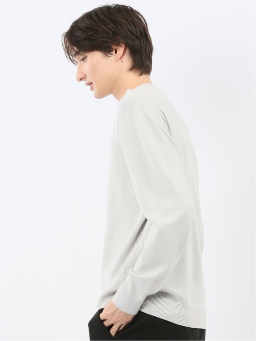 ウォッシャブル ストレッチ 天竺 クルーニット