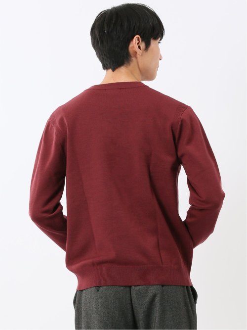 ウォッシャブル ストレッチ 天竺 クルーニット