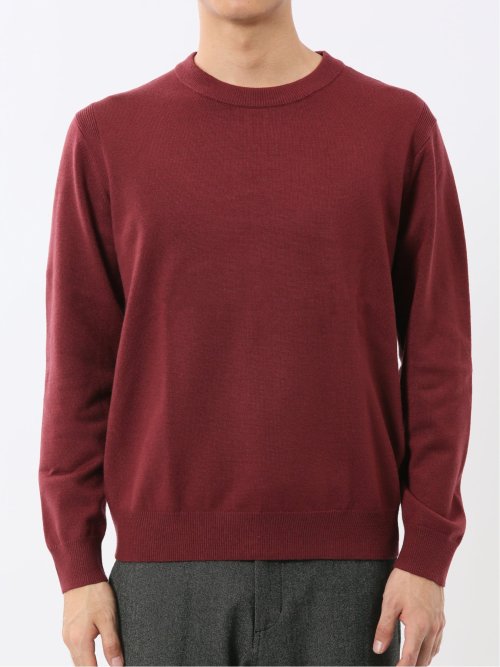 ウォッシャブル ストレッチ 天竺 クルーニット