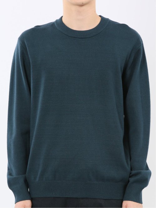 ウォッシャブル ストレッチ 天竺 クルーニット