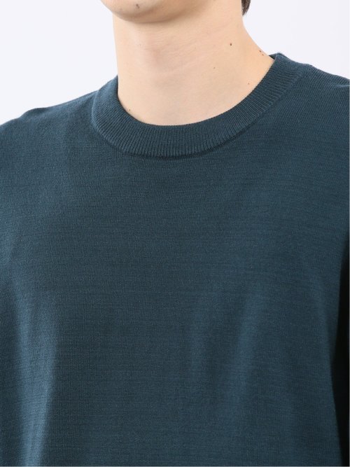 ウォッシャブル ストレッチ 天竺 クルーニット