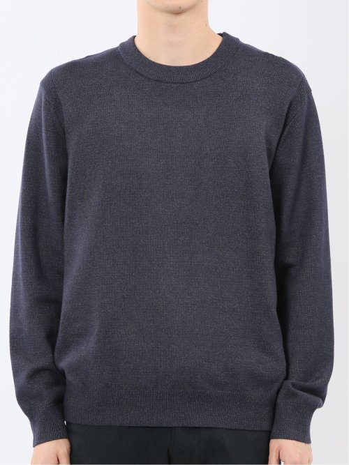 ウォッシャブル ストレッチ 天竺 クルーニット