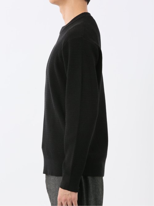 ウォッシャブル ストレッチ 鹿の子 クルーニット