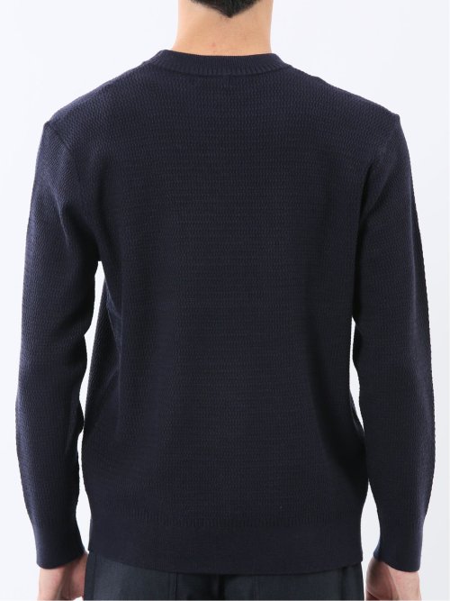 ウォッシャブル ストレッチ 鹿の子 クルーニット