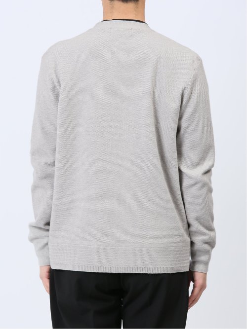 クロスストレッチ Vネック ニットカーディガン