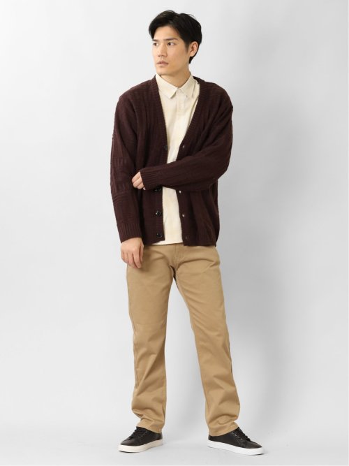 リンクスジャガード Vネック BIGニットカーディガン