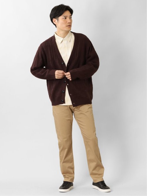 リンクスジャガード Vネック BIGニットカーディガン