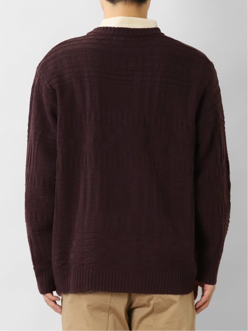 リンクスジャガード Vネック BIGニットカーディガン