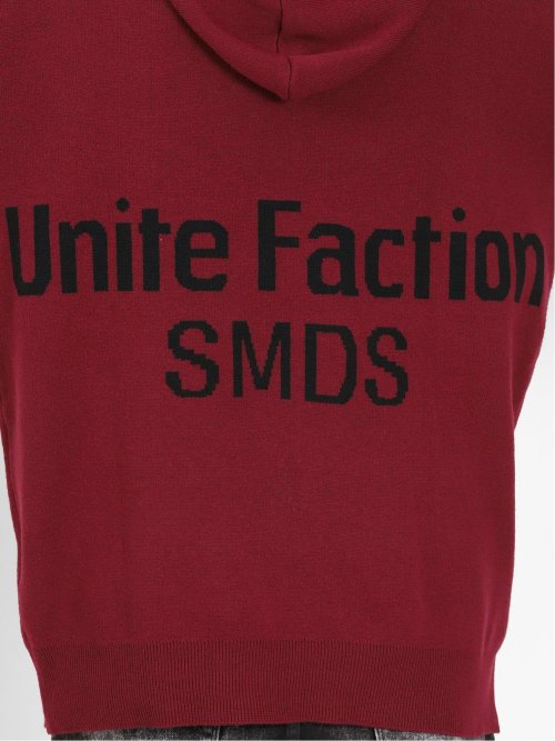 ストレッチウォッシャブル ロゴ ルーズニットプルパーカー