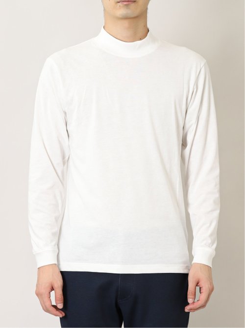 カシミアタッチ 切替クルーニット&長袖Tシャツ アンサンブル