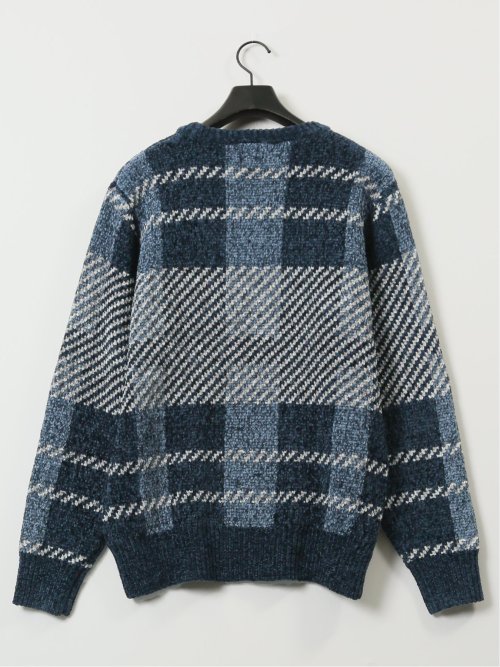 モールジャガードチェック クルーニット