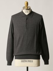 5MIX 長袖ニットポロ