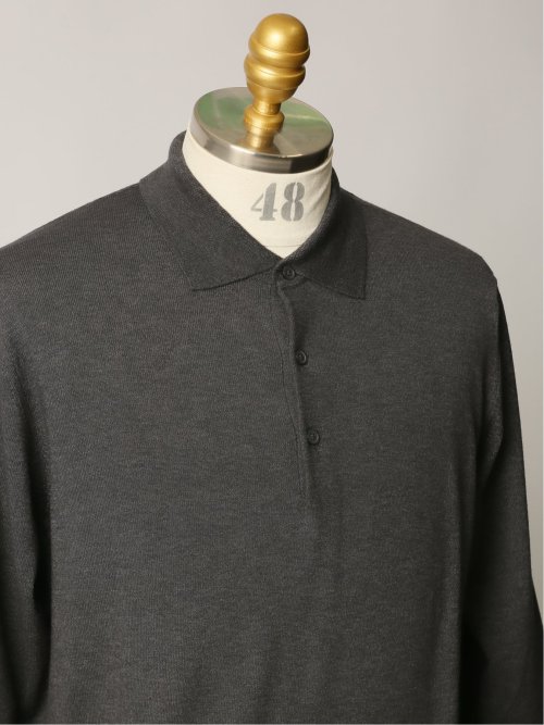 5MIX 長袖ニットポロ