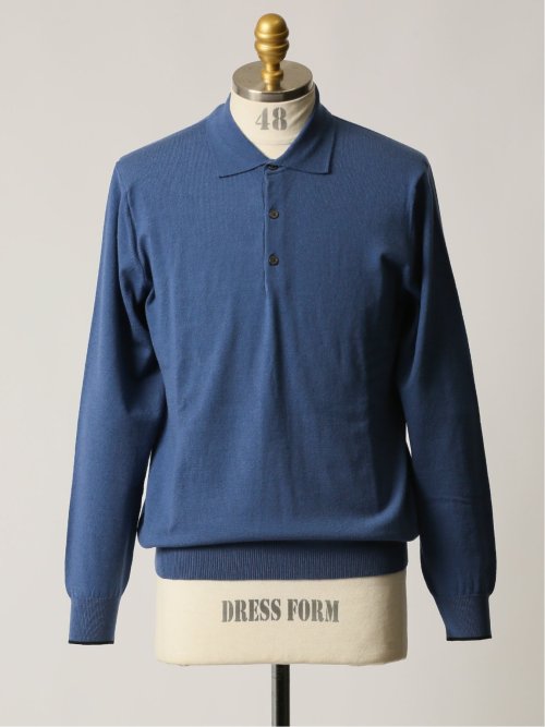 5MIX 長袖ニットポロ