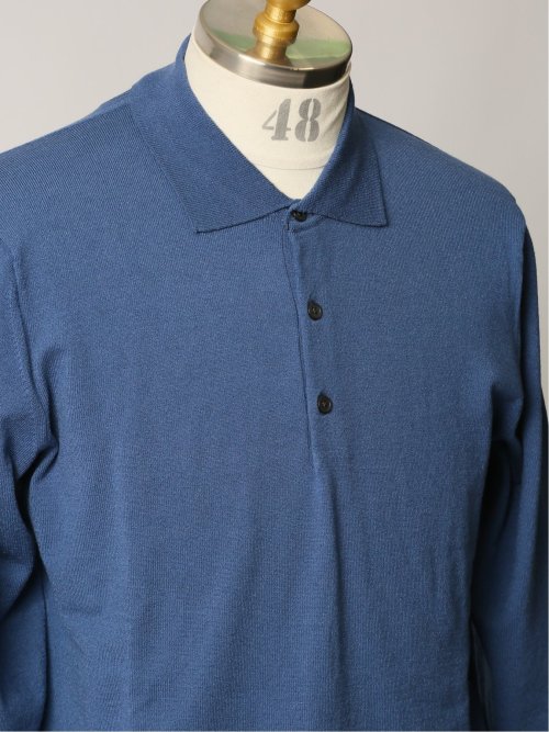 5MIX 長袖ニットポロ