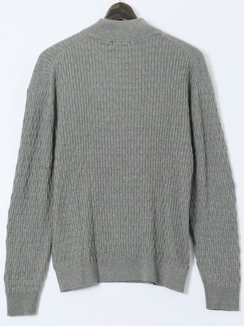 【大きいサイズ】AUVIEUX CONTINENT by gim ウォッシャブル 綿カシミヤ ハイネックニット