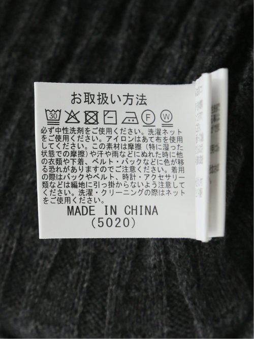 【大きいサイズ】AUVIEUX CONTINENT by gim ウォッシャブル 綿カシミヤ ハイネックニット