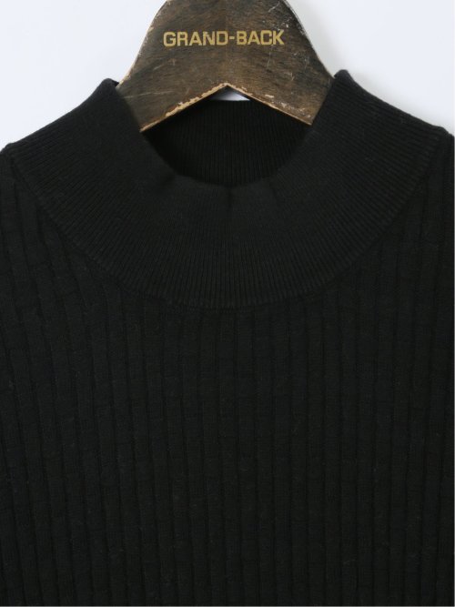 【大きいサイズ】AUVIEUX CONTINENT by gim ウォッシャブル 綿カシミヤ ハイネックニット