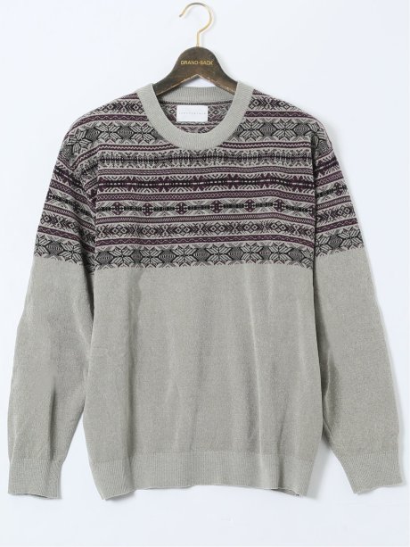 【大きいサイズ】エアロポステール/AEROPOSTALE モールジャガード クルーニット