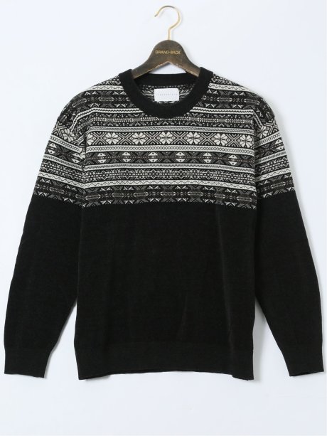 【大きいサイズ】エアロポステール/AEROPOSTALE モールジャガード クルーニット