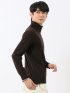 ウォッシャブル ウール混 タートルネックニット