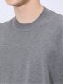 ウォッシャブル 綿混ニット クルーTシャツ