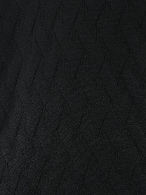 ウォッシャブル ウール混 寄せ柄 プルオーバーベスト