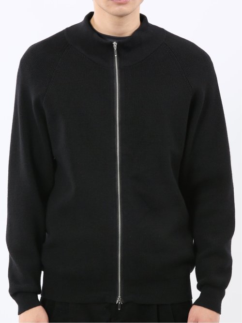 ウォッシャブル ウール混 畦 ドライバーズニット