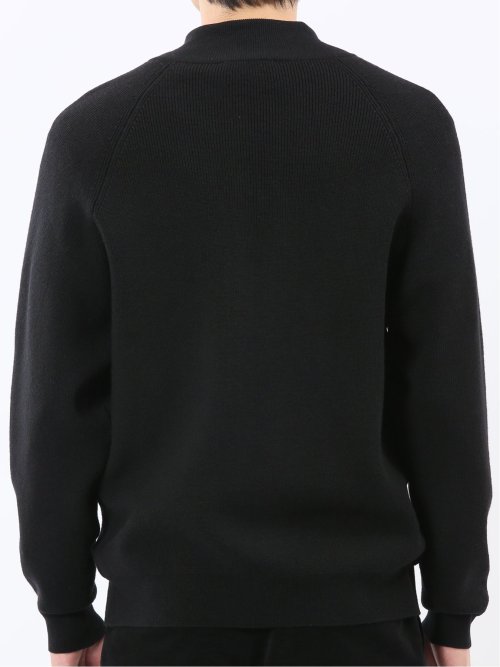 ウォッシャブル ウール混 畦 ドライバーズニット