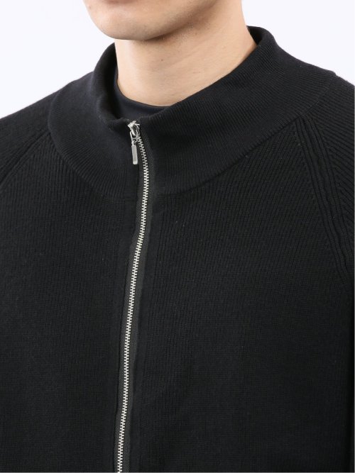 ウォッシャブル ウール混 畦 ドライバーズニット