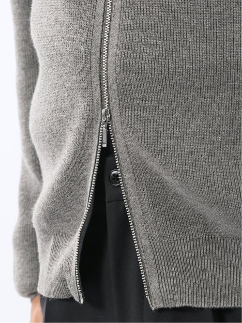 ウォッシャブル ウール混 畦 ドライバーズニット