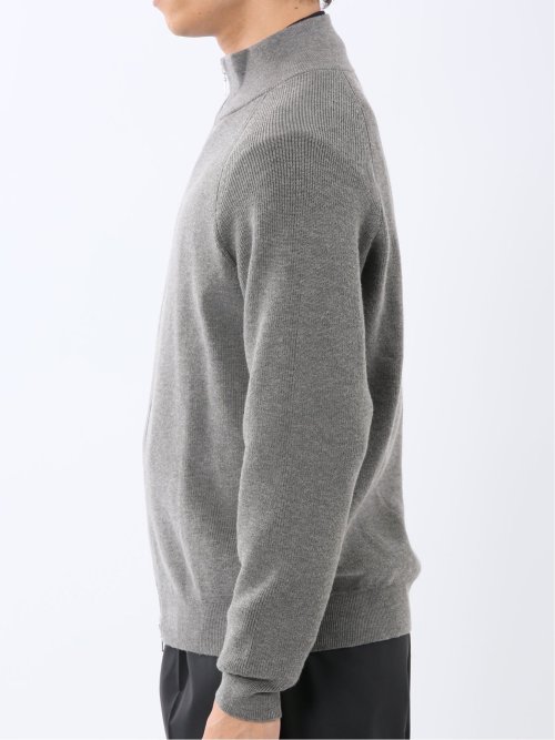 ウォッシャブル ウール混 畦 ドライバーズニット