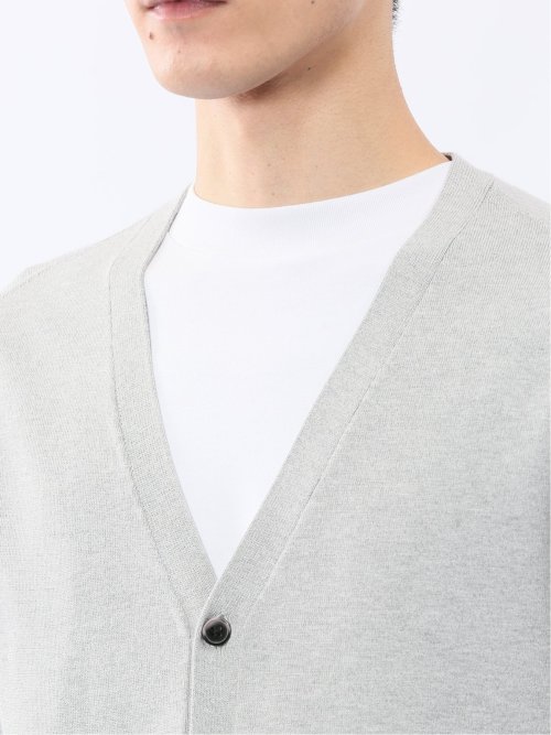 ウォッシャブル バンブーニット Vネックカーディガン