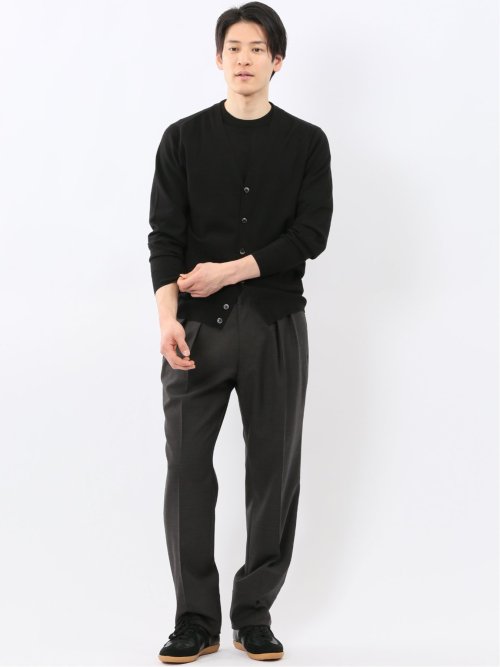 ウォッシャブル バンブーニット Vネックカーディガン