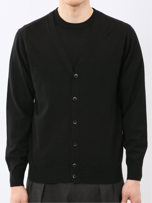 ウォッシャブル バンブーニット Vネックカーディガン