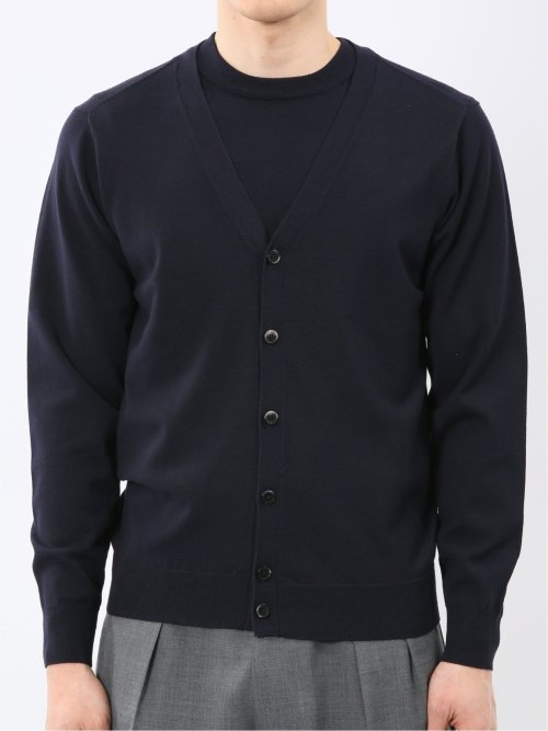 ウォッシャブル バンブーニット Vネックカーディガン