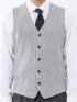 ウォッシャブル ウール混 ダイヤ柄 前開きベスト