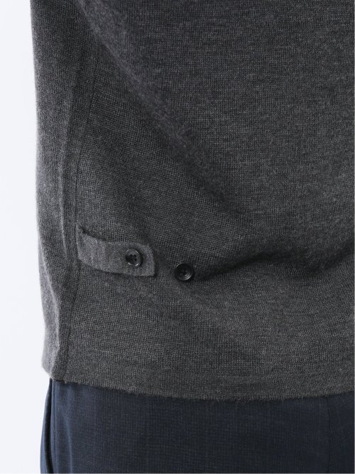 ウォッシャブル ウール混 ミラノリブ 前開きベスト