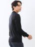 ウォッシャブル ウール混 モックネックニット