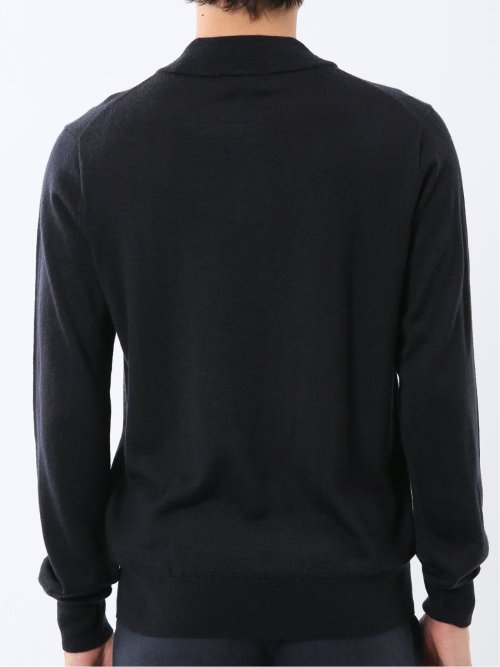 ウォッシャブル ウール混 モックネックニット