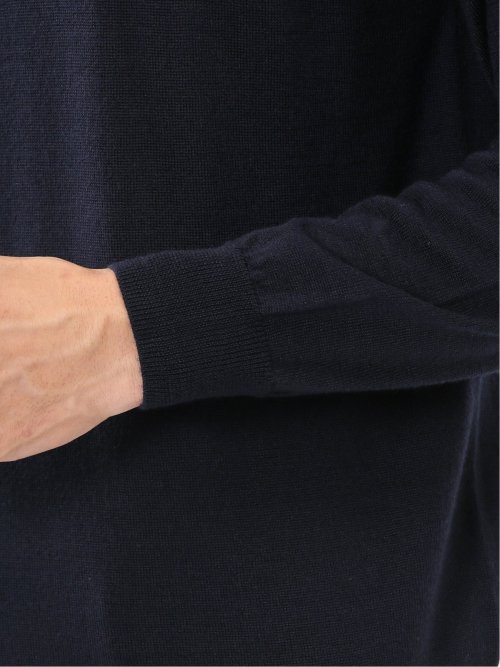 ウォッシャブル ウール混 ニットポロ