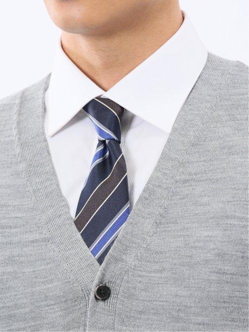 ウォッシャブル ウール100% Vネック ニットカーディガン