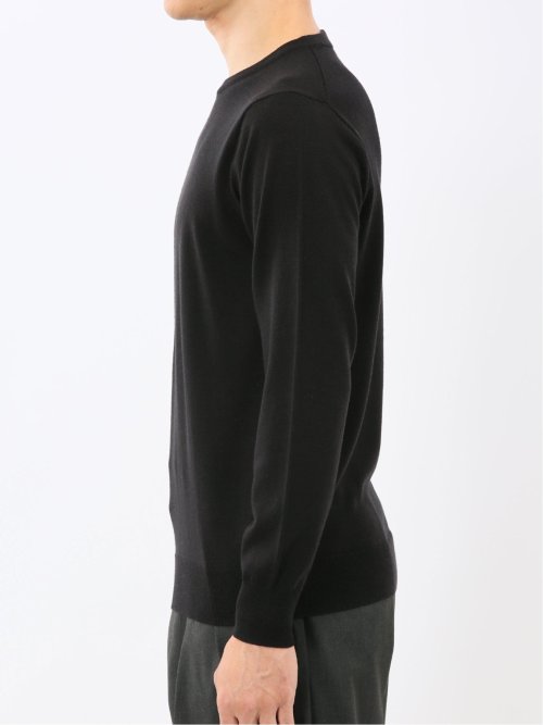 ウォッシャブル ウール100% クルーネックニット