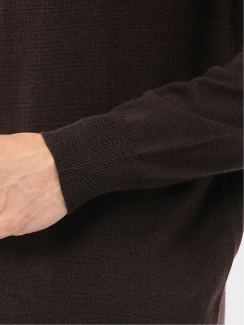 ウォッシャブル ウール100% クルーネックニット