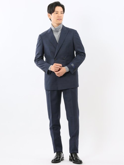 ウォッシャブル ウール100% タートルネックニット