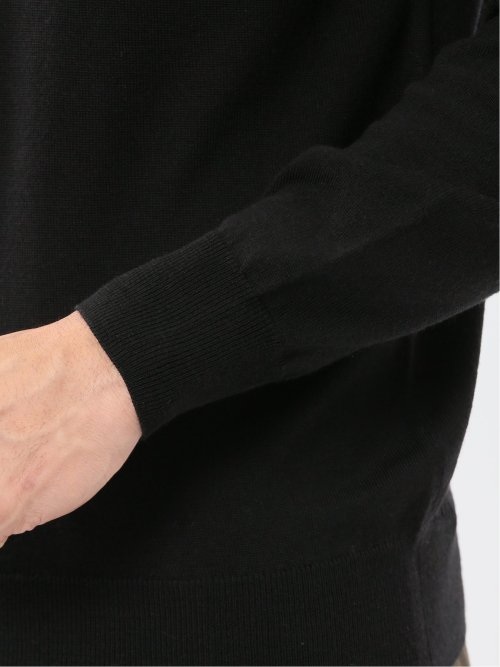 ウォッシャブル ウール100% タートルネックニット