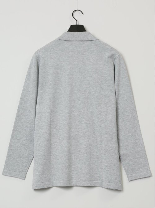 綿混ニット 2ボタン テーラードジャケット