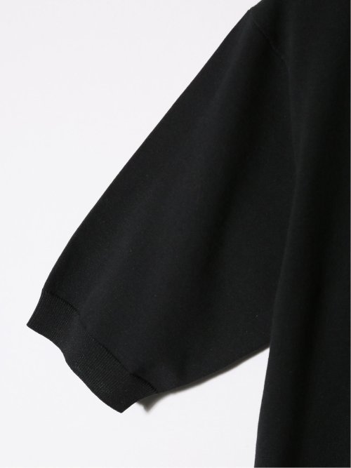 ウォッシャブル 綿混ニット ポロシャツ